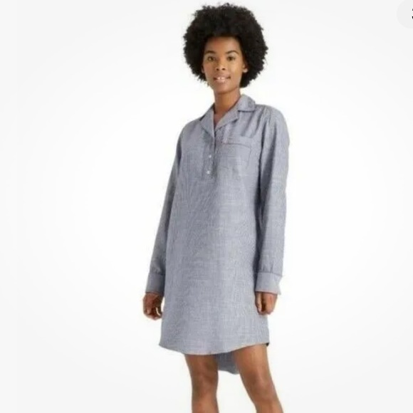 Levi's Other - Levi's Women's Blue White Railroad Stripe Pajama Sleep Shirt